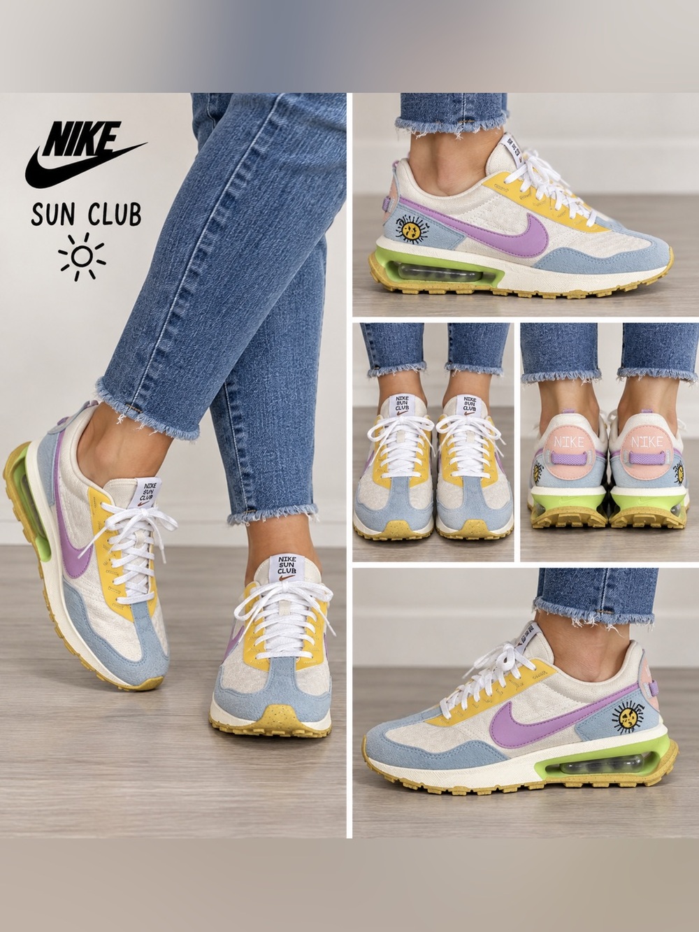 Nike Air Max Pre-Day Sun Club Pastel Multicolor Sneakers DJ9984-100 Women 8